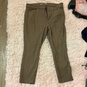 Old Navy Women's Tan Checkered Skinny Pants